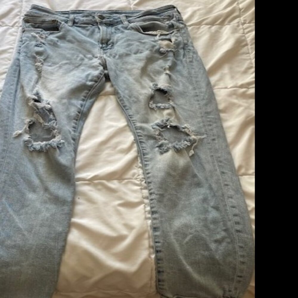 American Eagle Ne(x)t Level Airflex stretch skinny jeans cotton distressed